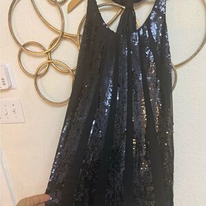 Juicy Couture Black Sequin Dress